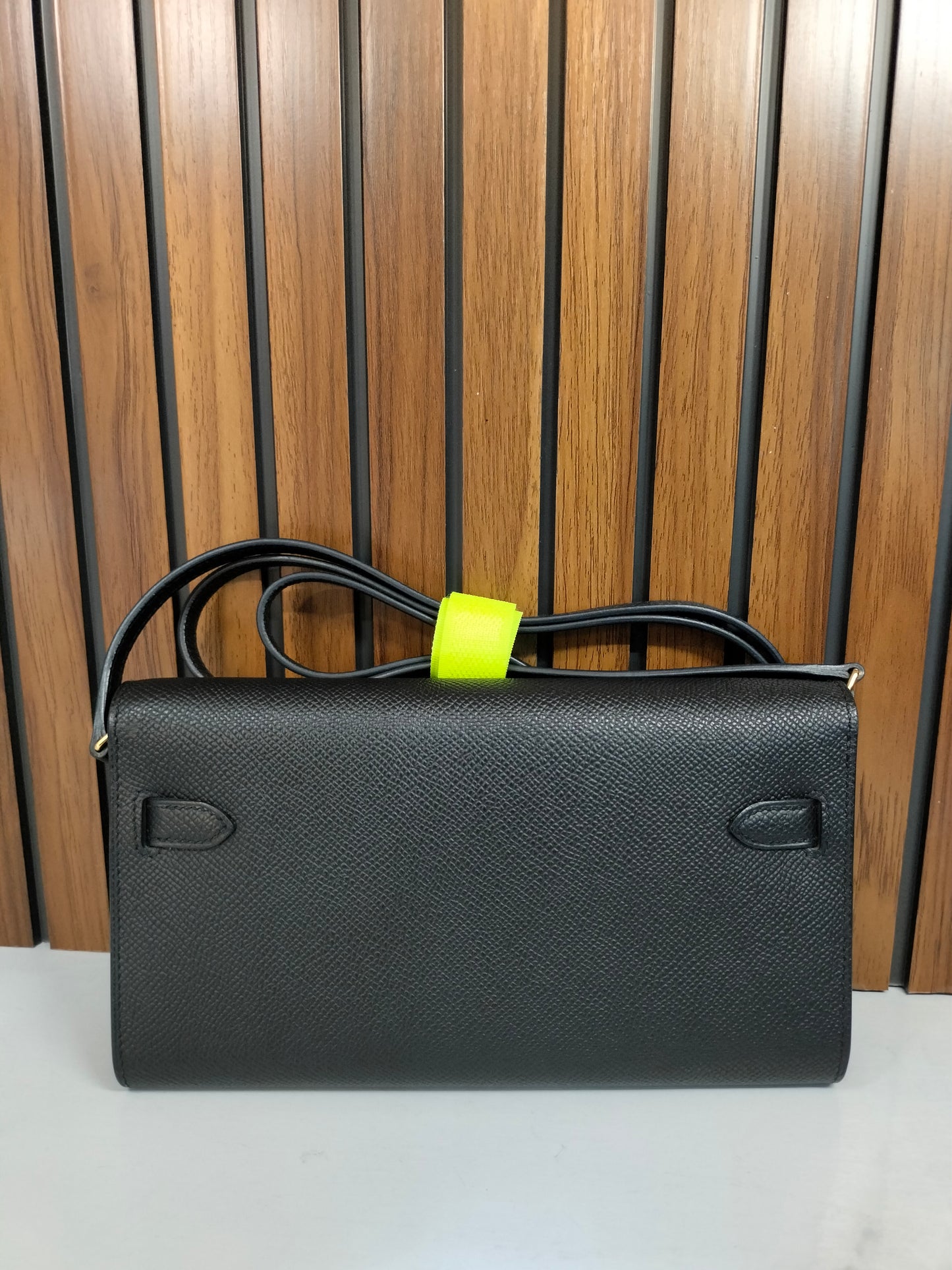 Hermes Kelly To Go Epsom Black GHW #B