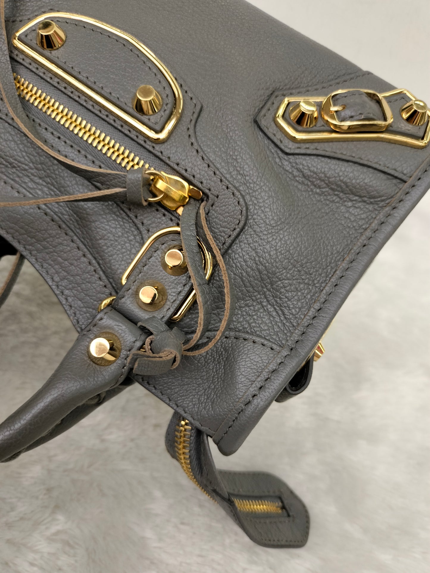 Balenciaga Mini City Edge Grey GHW 2017