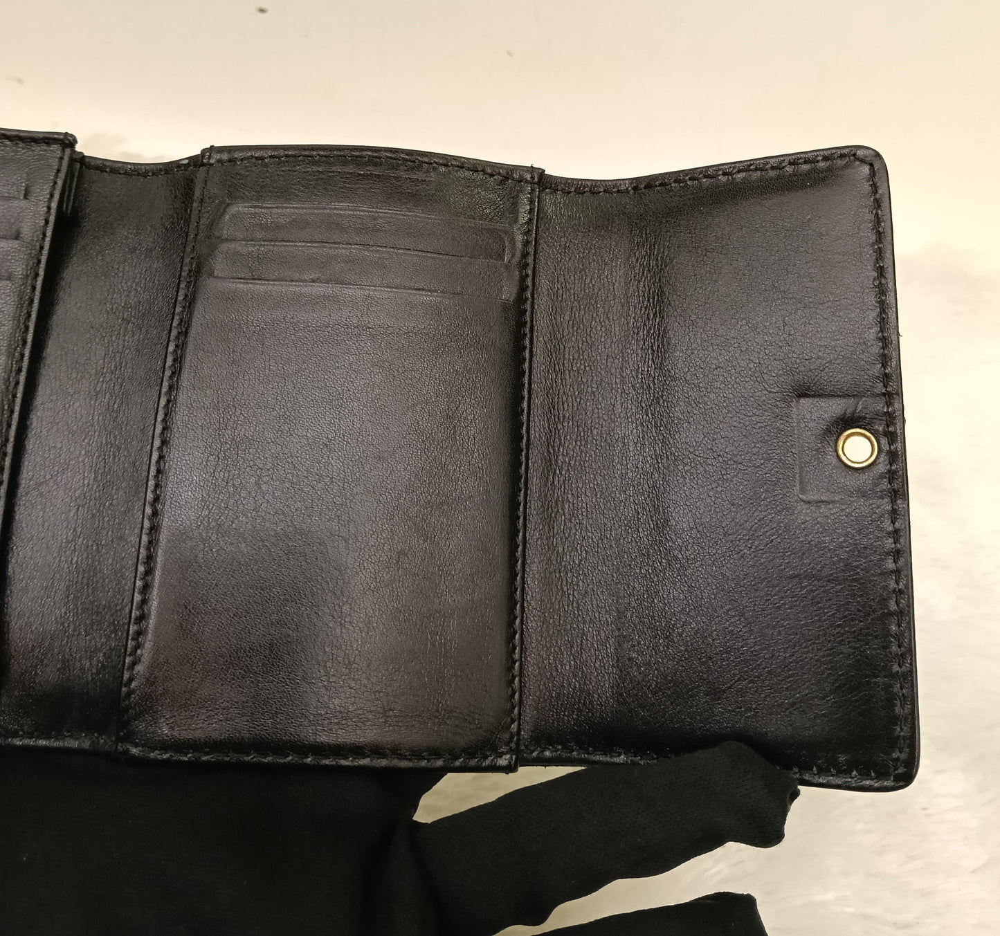 Chanel Trifold Wallet Caviar Black GHW #5