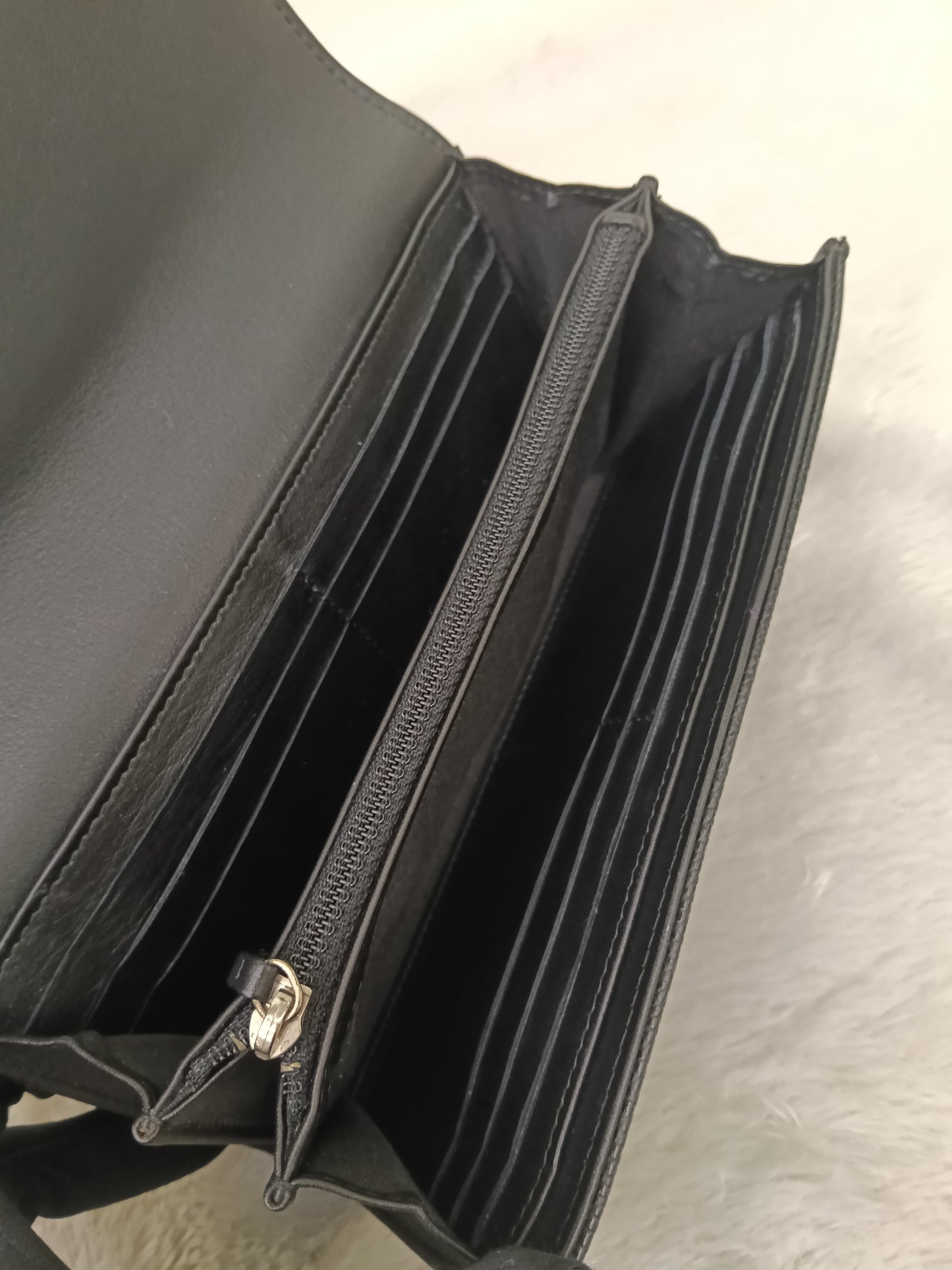 Chanel Timeless Continental Wallet Caviar Black SHW #16