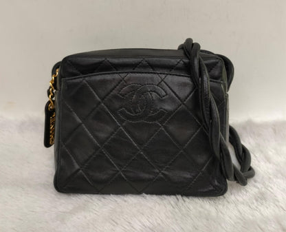 Chanel Camera Mini Twisted Lamb Black GHW #4