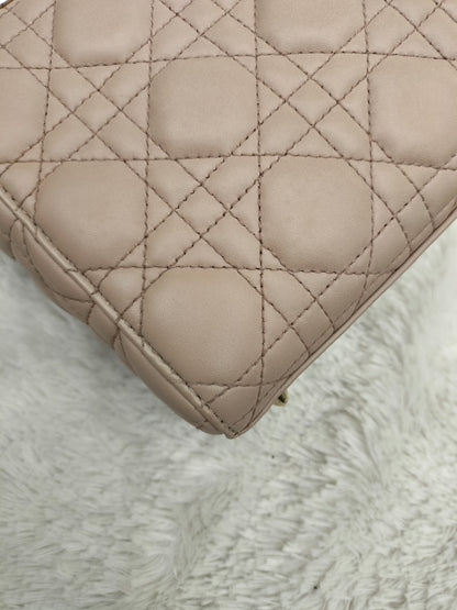 Lady Dior Small Lamb Taupe GHW 2018