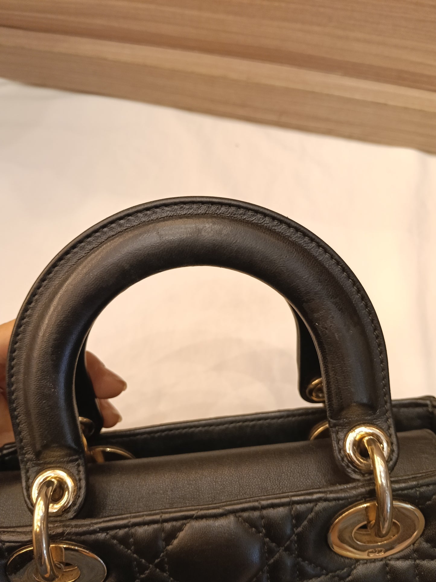 Lady Dior Small Lamb Black GHW 2019