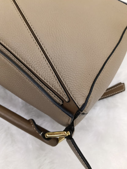Loewe Puzzle Small Grained Sand Mink GHW 2019