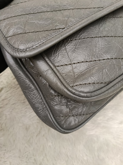 YsL Niki Medium Calfskin Grey RHW 2018