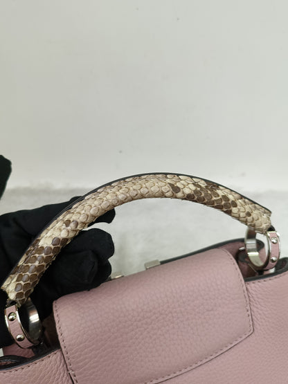 LV Capucines BB Taurillon Magnolia Handle Python 2016