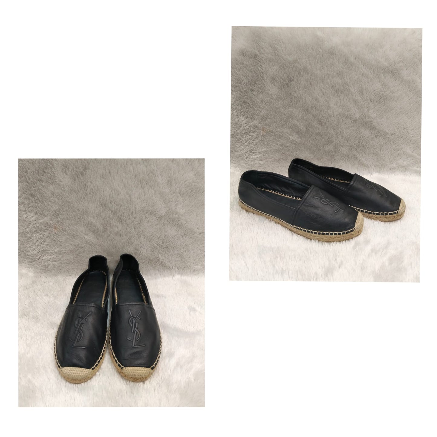 YsL Shoes Espadrilles Black Size 38