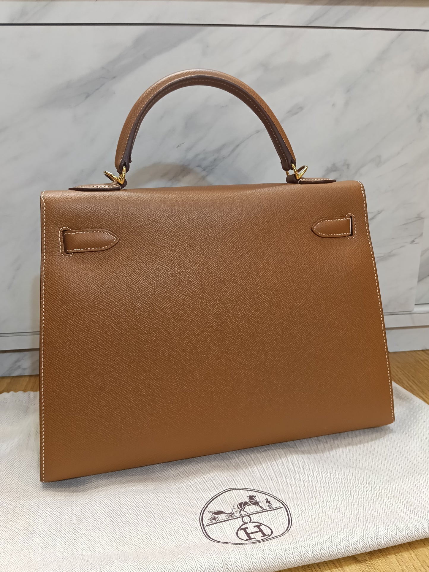 K32 Epsom Sellier Gold GHW #Q square