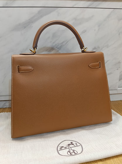 K32 Epsom Sellier Gold GHW #Q square