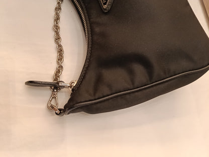 Prada Re Edition Multi Pochette Nylon Black SHW