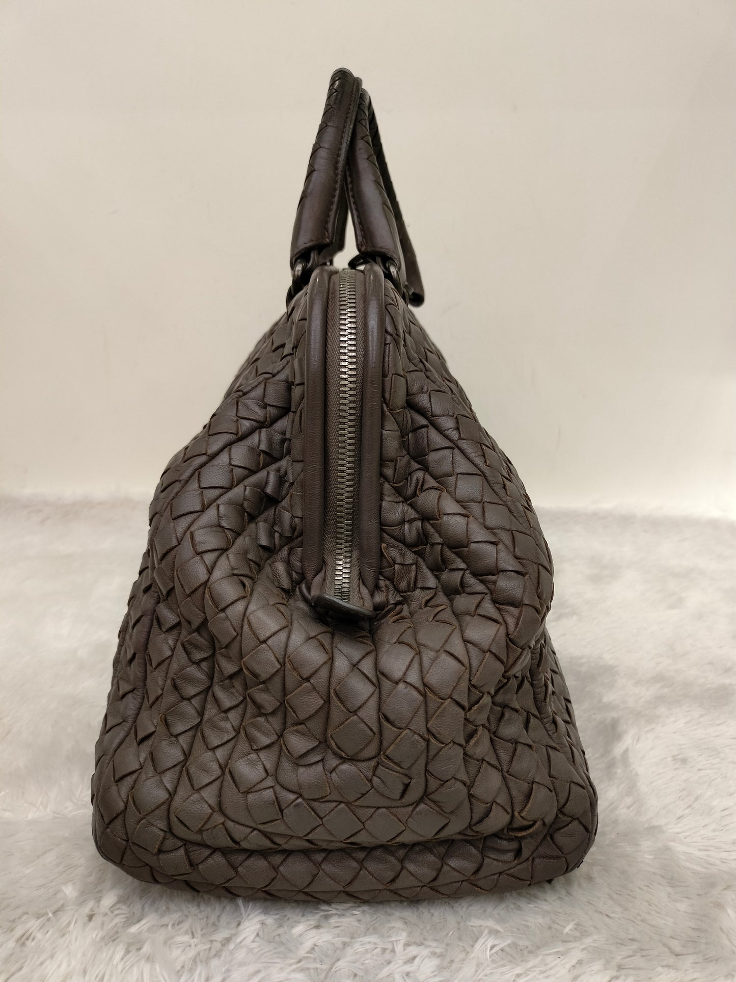 Bottega Veneta Intrecciato Doctor Bag Dark Grey RHW 2009