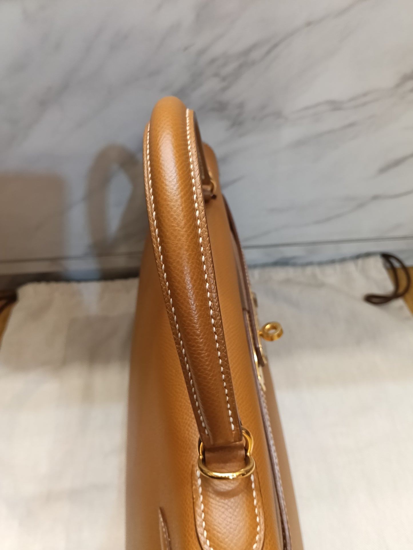 K32 Epsom Sellier Gold GHW #Q square