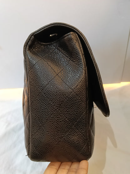 Chanel Jumbo Caviar Black SHW SF #13