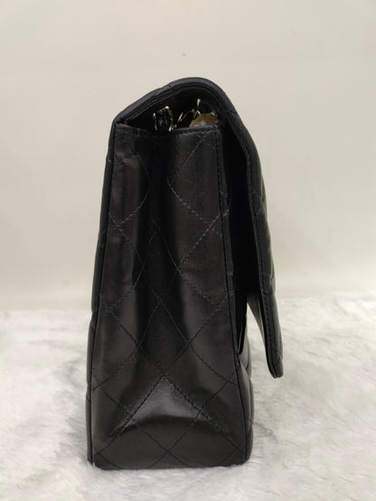 Chanel Maxi Lamb Black SHW SF #13