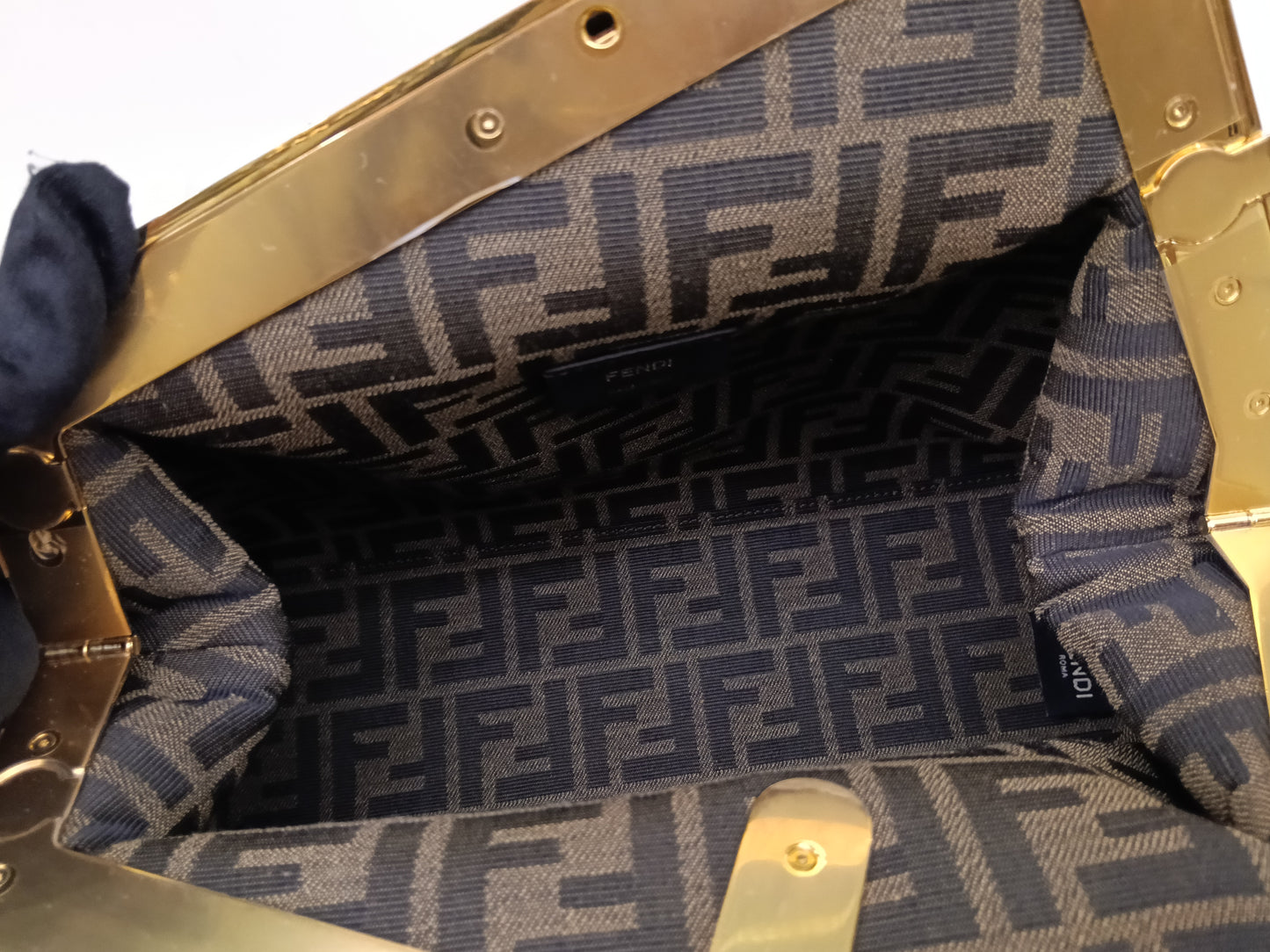 Fendi First Caramello Medium Calfskin Brown Beige GHW