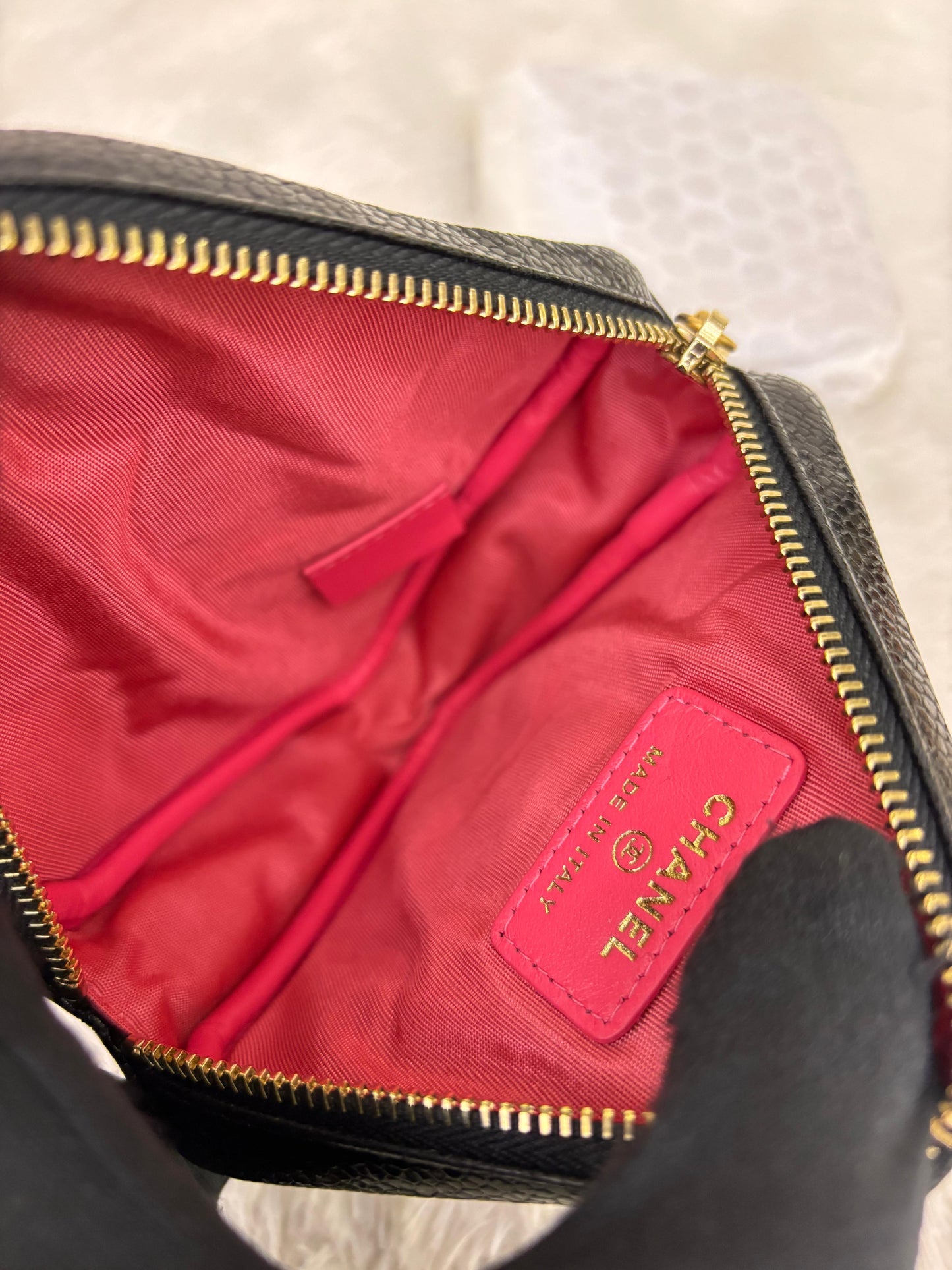 Chanel Diamond Belt Bag Caviar Black GHW #30