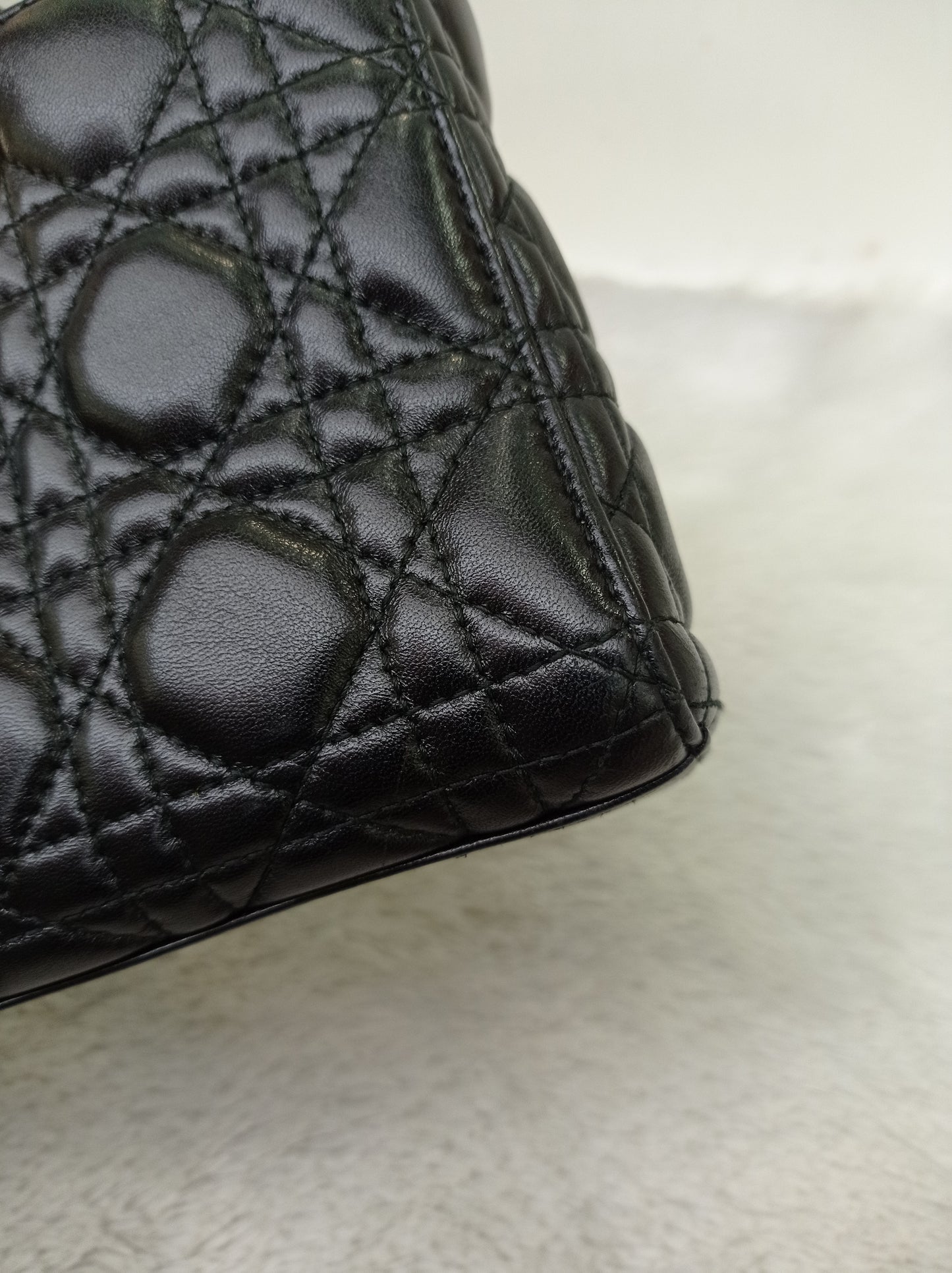 Dior Lady D'Joy Medium Lamb Black GHW 2016