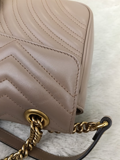 Gucci Marmont Small Nude GHW