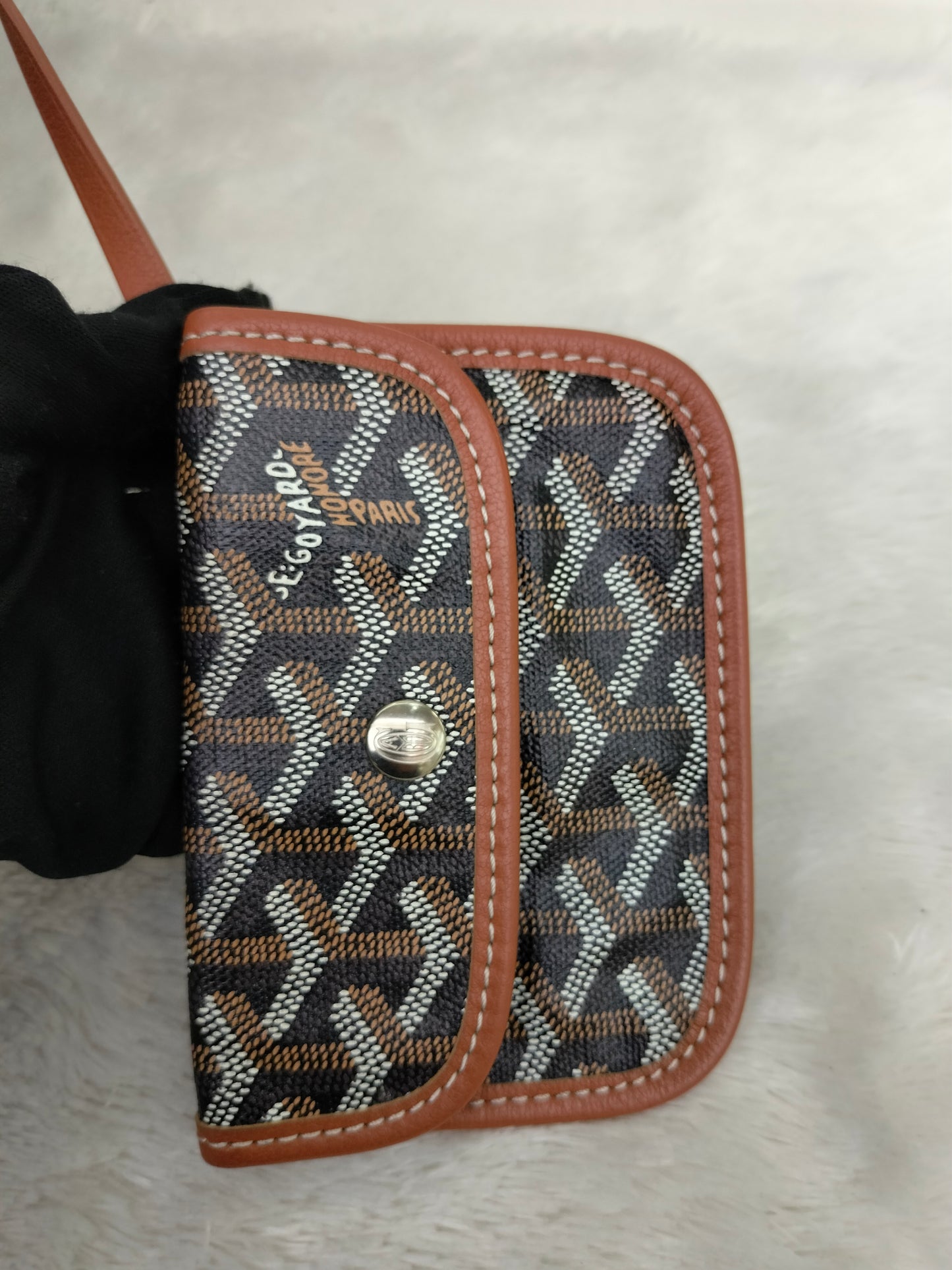 Goyard Anjou Mini Black Tan