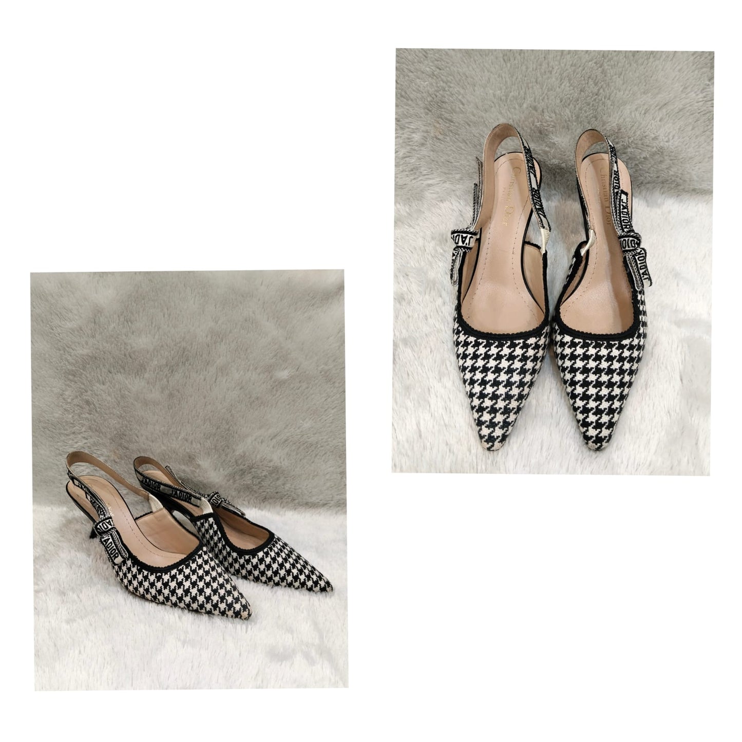 Dior J'adior Pump Black White Size 38