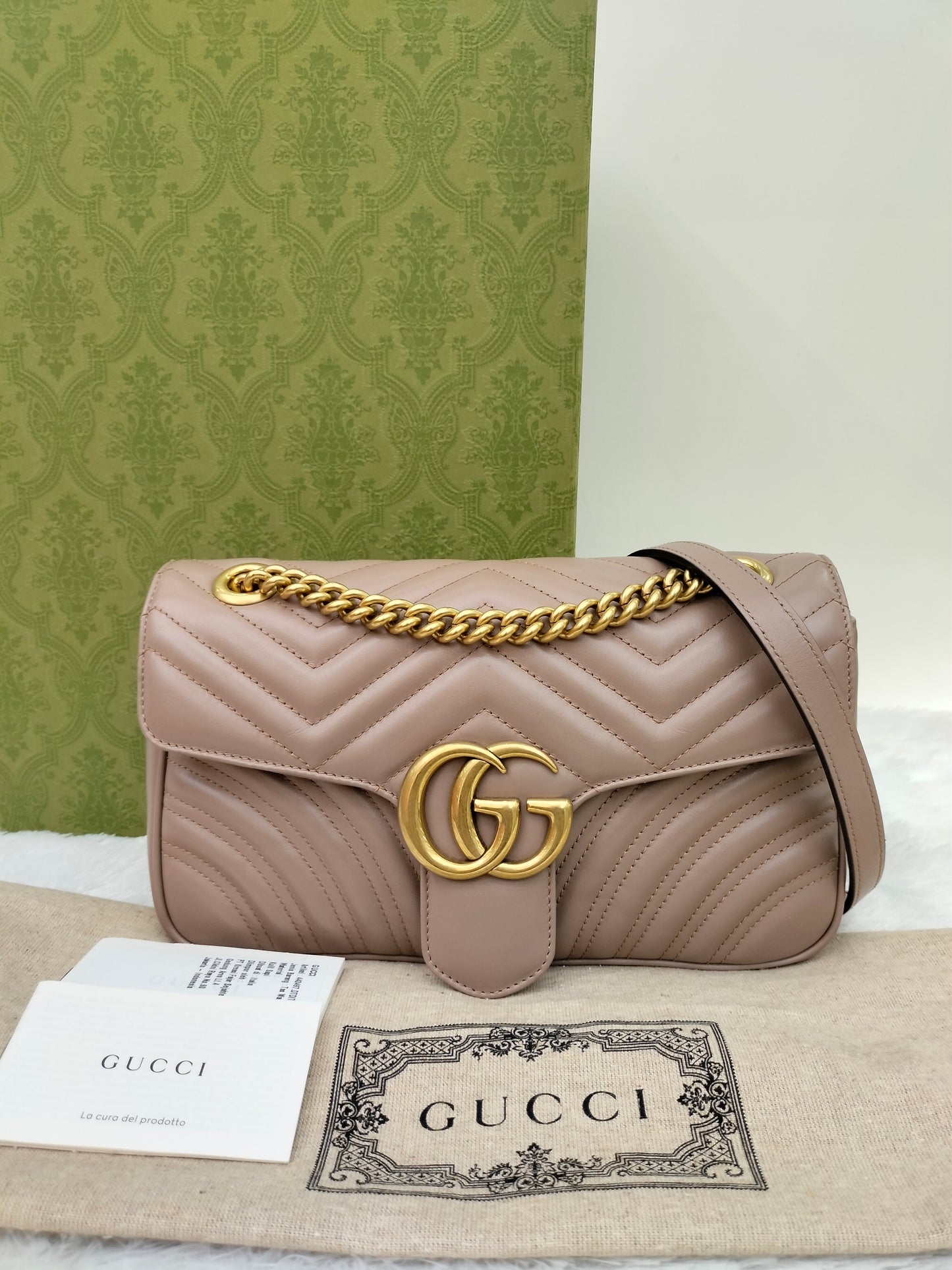 Gucci Marmont Small Nude GHW