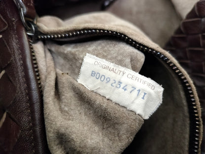 Bottega Veneta Cesta Shopper Tote Intrecciato Dark Brown