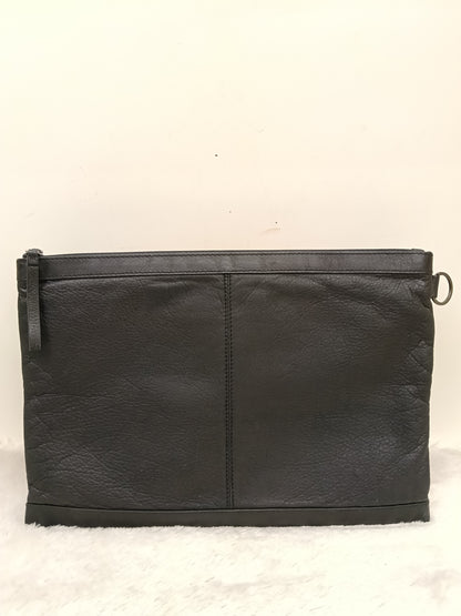 Balenciaga Clip Large Porte Documents Clutch Black SHW 2016
