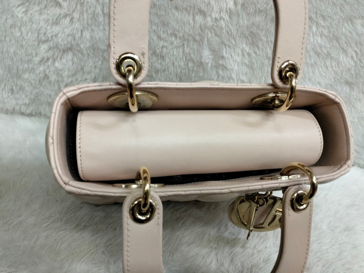 Lady Dior Small Lamb Nude GHW 2018