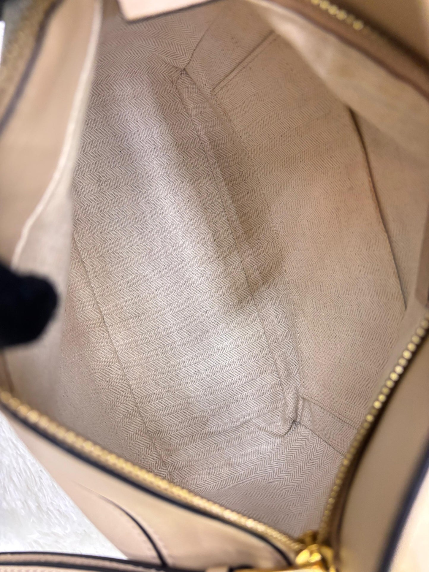 Loewe Puzzle Small Calfskin Dusty Beige Soft White GHW 2022