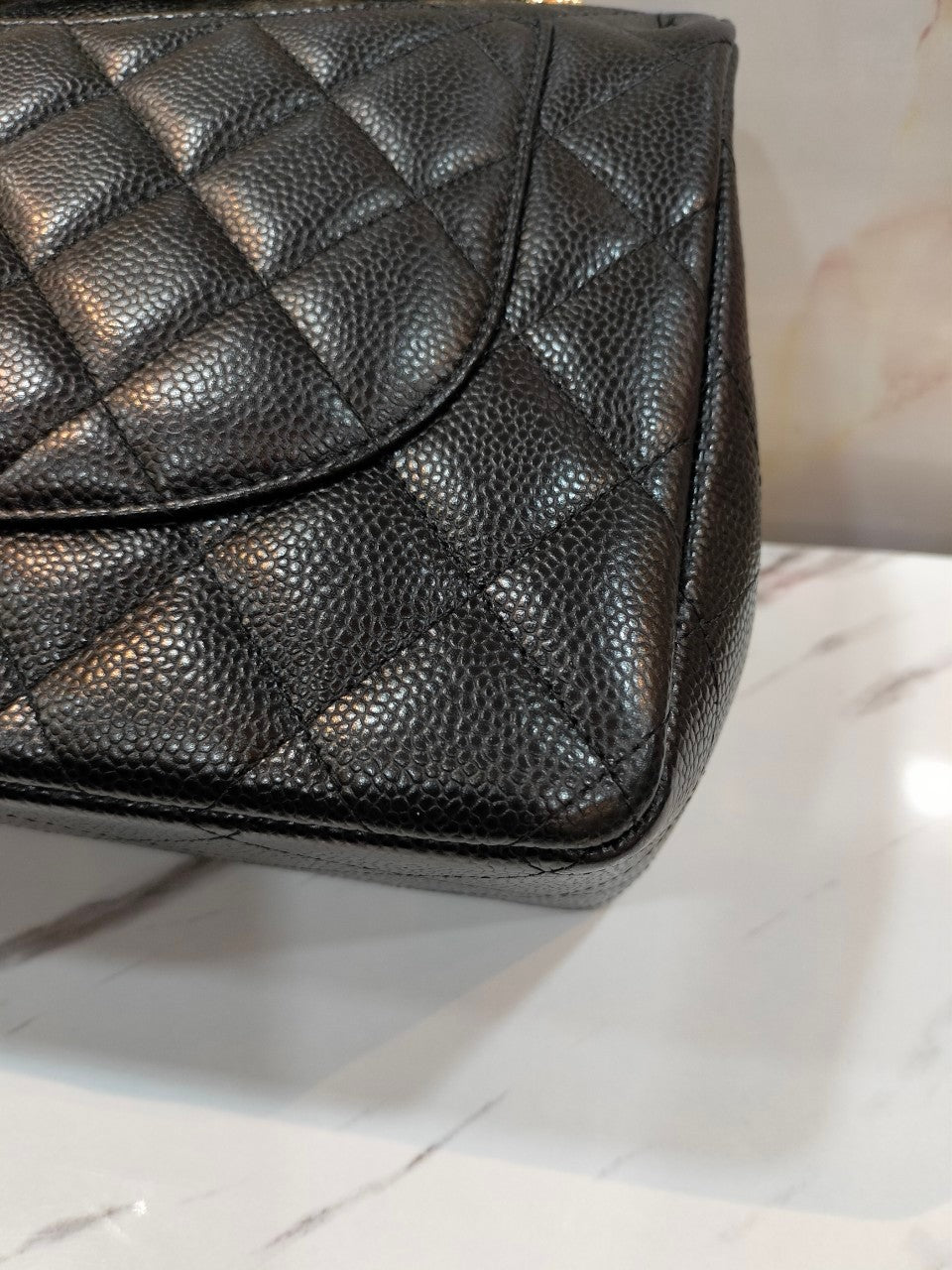 Chanel Jumbo Caviar Black GHW DF #20