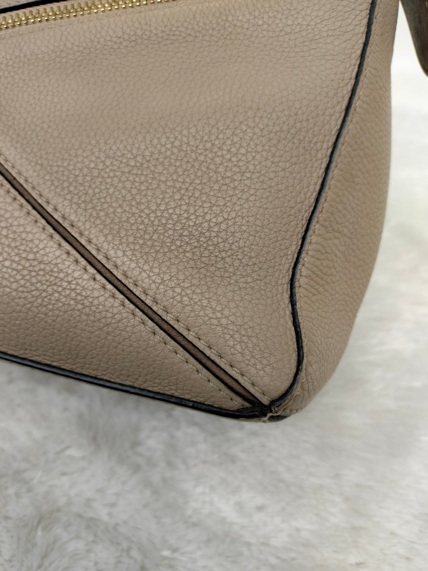 Loewe Puzzle Small Grained Sand Mink GHW 2019