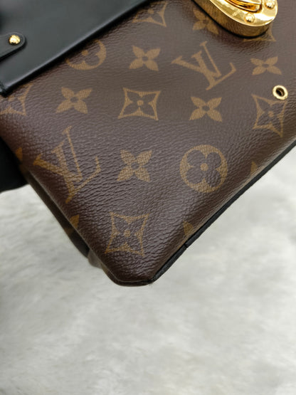 LV One Handle Flap Bag MM Monogram Noir 2016