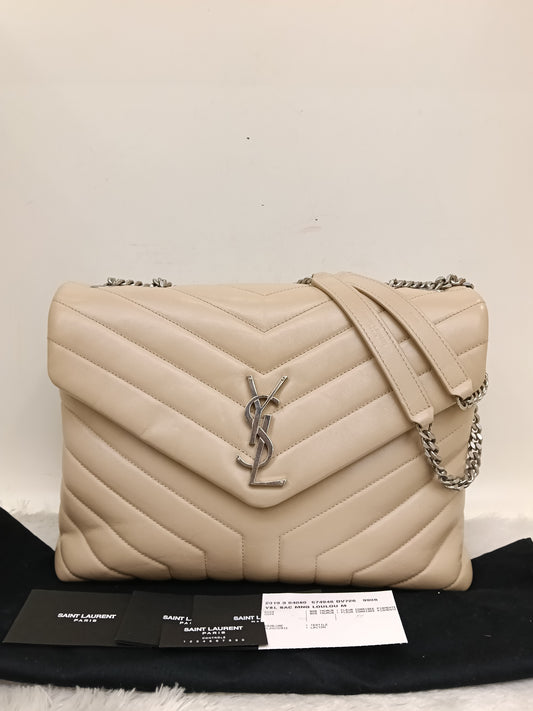 YsL Lou Lou Medium Lamb Beige SHW 2019
