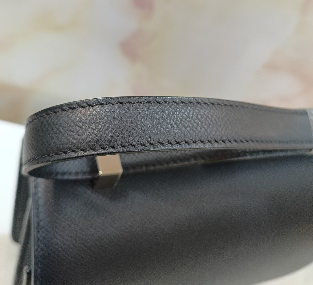 Hermes Constance 24 Epsom Noir PHW #D