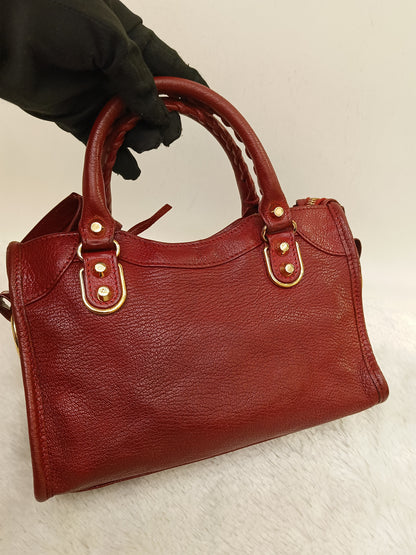 Balenciaga Mini City Edge Red GHW 2021