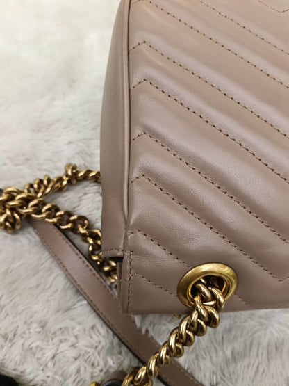 Gucci Marmont Small Nude GHW