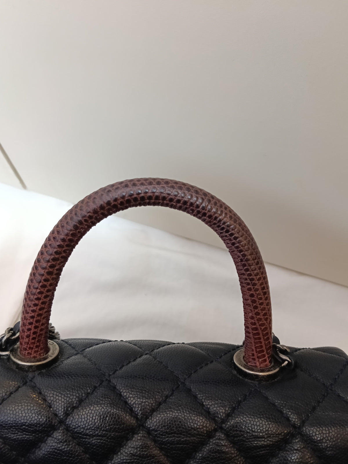 Chanel Coco Handle Small Caviar Dark Navy RHW #21