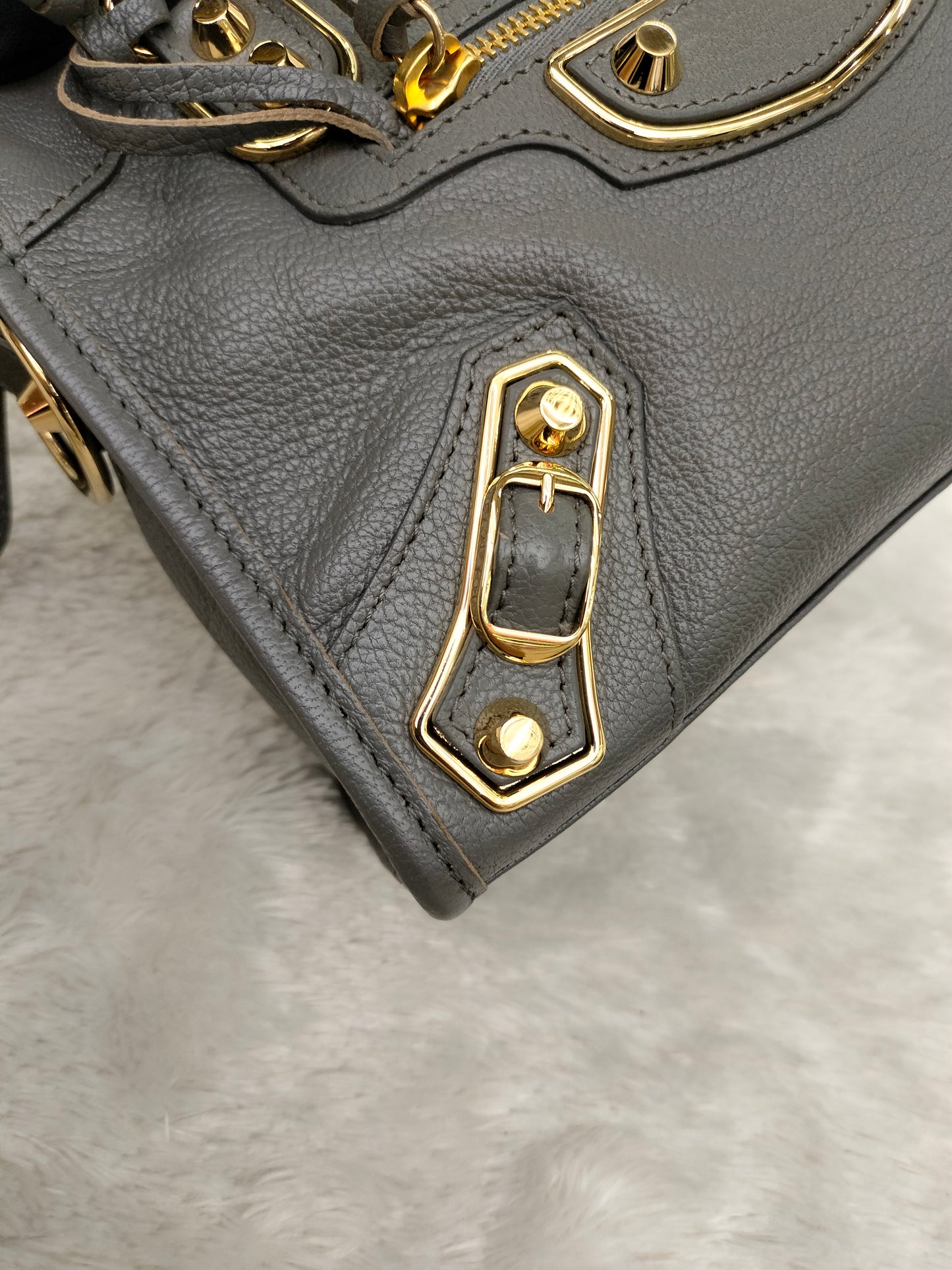 Balenciaga Mini City Edge Grey GHW 2017