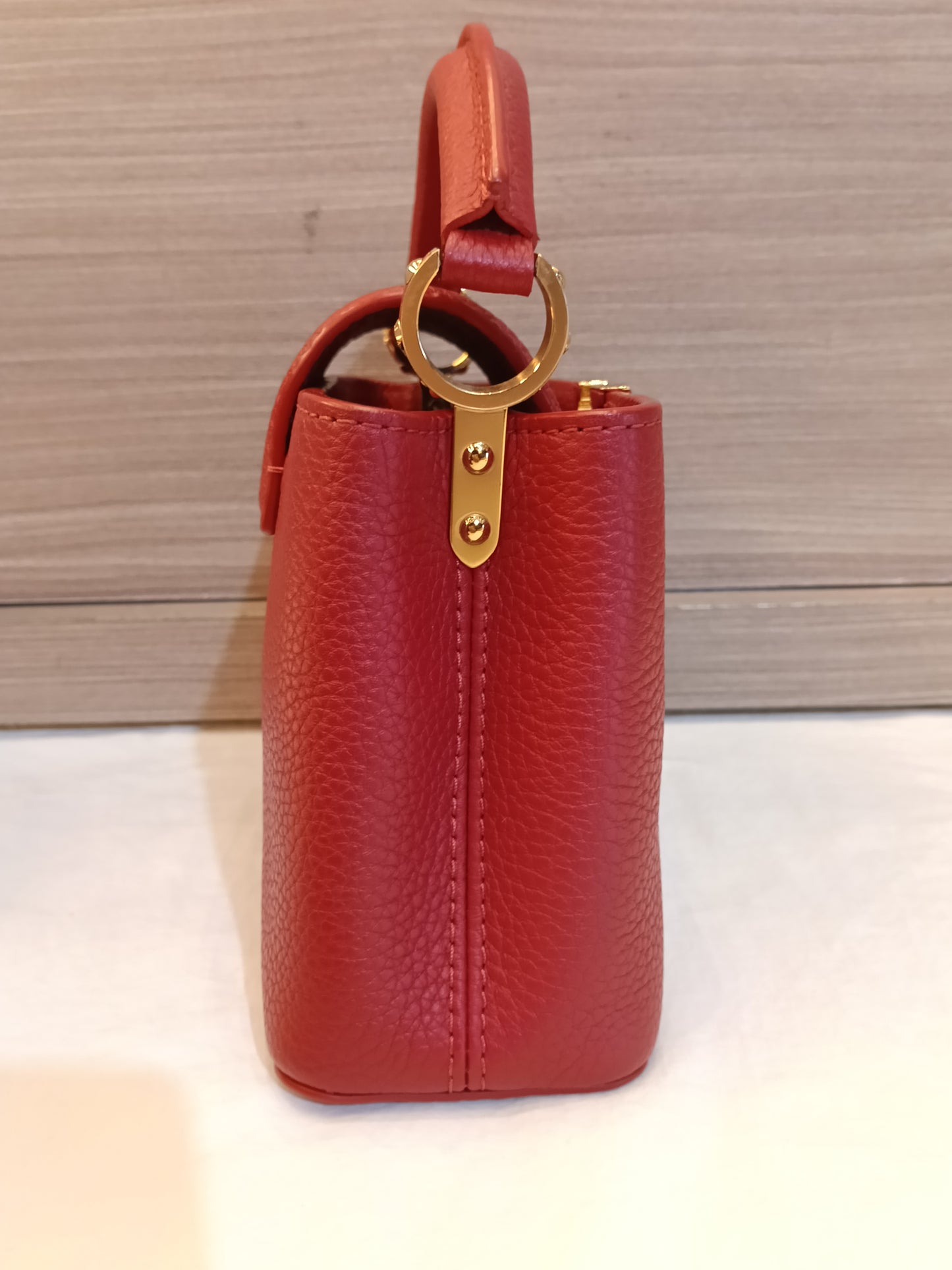 LV Capucines Mini Taurillon Scarlet 2020