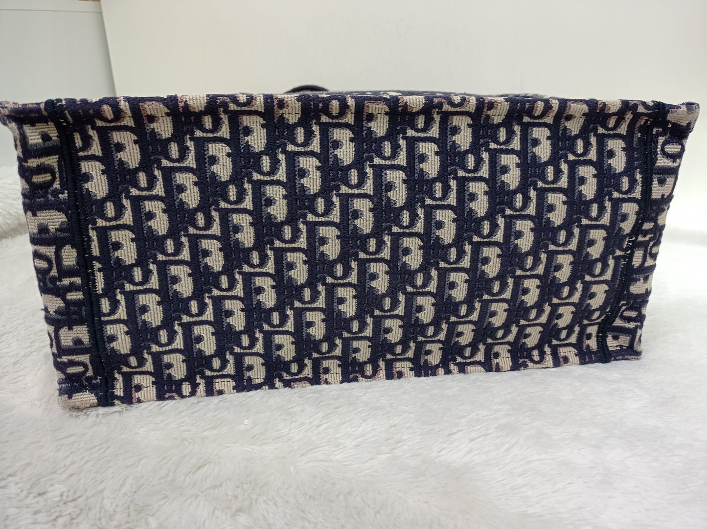 Dior Tote Book Medium Oblique Navy 2019