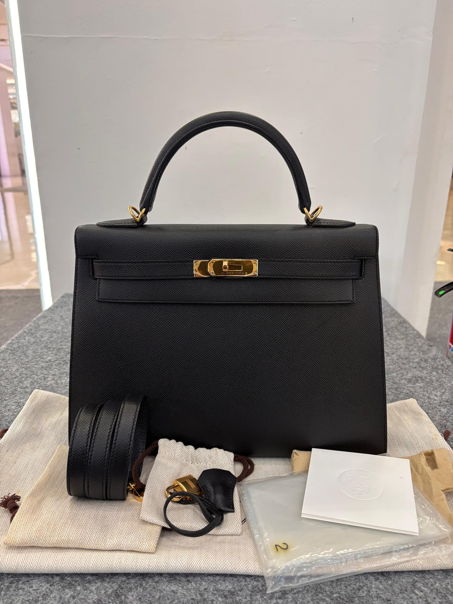 K32 Epsom Sellier Black GHW #A