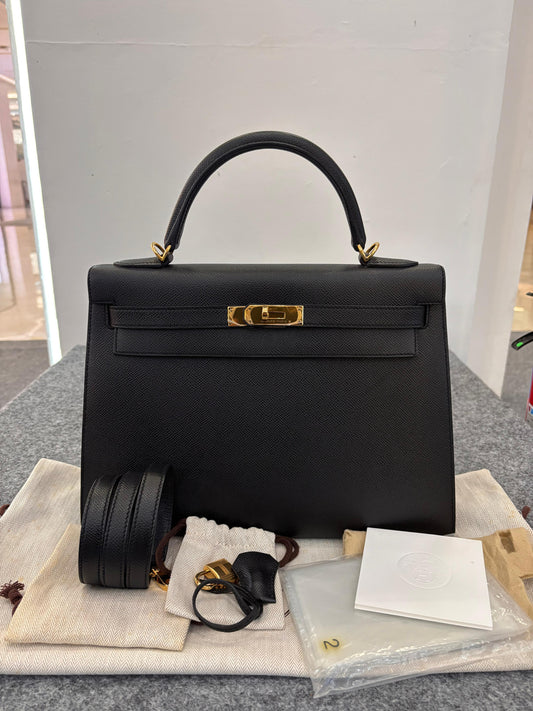 K32 Epsom Sellier Black GHW #A