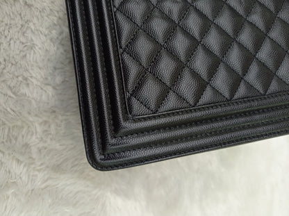 Chanel Boy 25 Caviar Black GHW #30