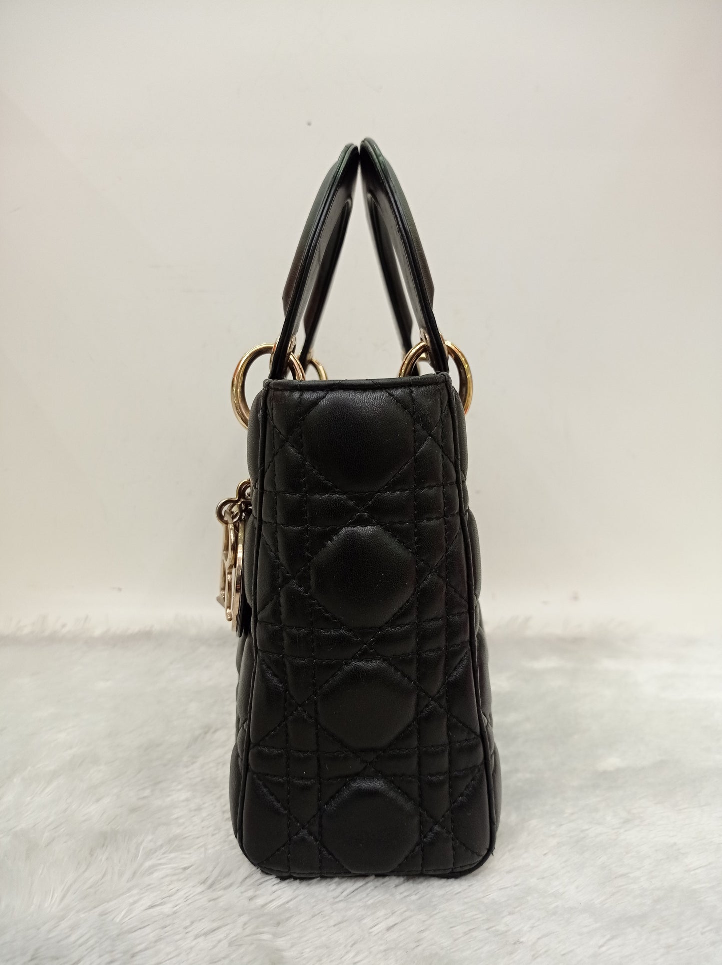 Lady Dior Small Lamb Black GHW 2018
