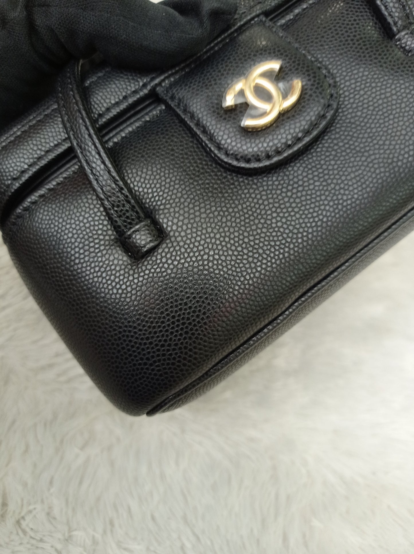 *NEW* Chanel Preppy Coco Long Vanity with Straps Black Caviar GHW (CHIP)