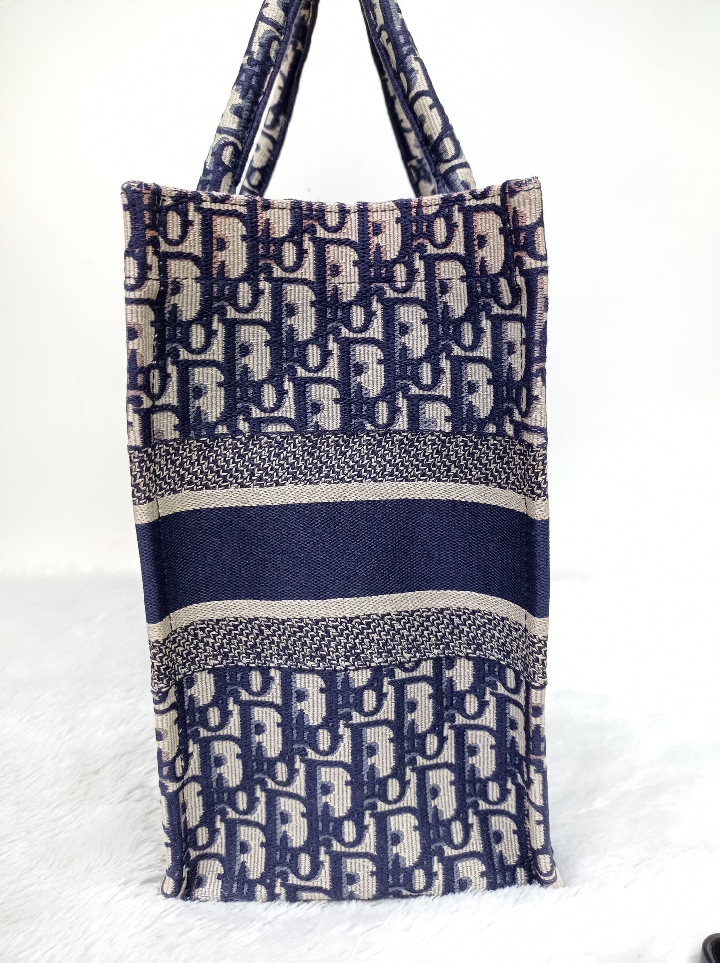 Dior Tote Book Medium Oblique Navy 2019