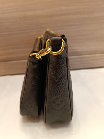LV Multi Pochette Accesories NV Monogram Empreinte Noir (CHIP)