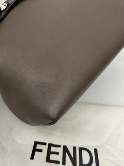 Fendi BTW Medium Maya Brown Handle FF SHW