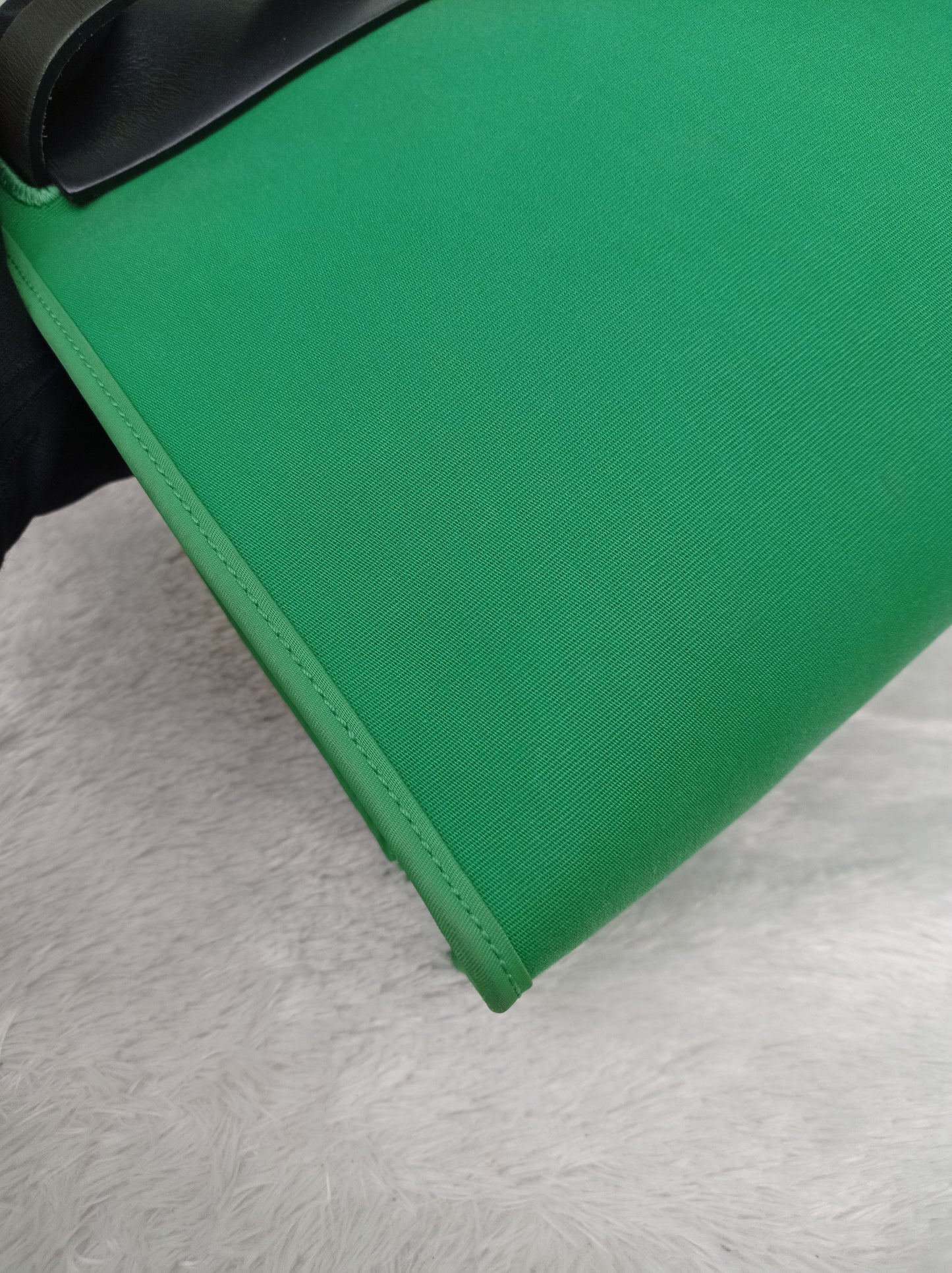 HB31 Zip Toile Vert Cactus Flap Black PHW #D