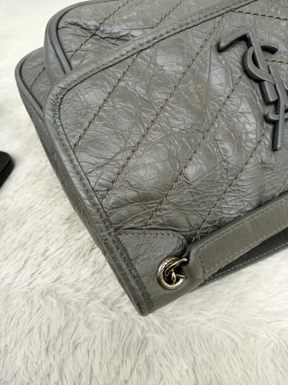 YsL Niki Baby Calfskin Grey RHW 2018